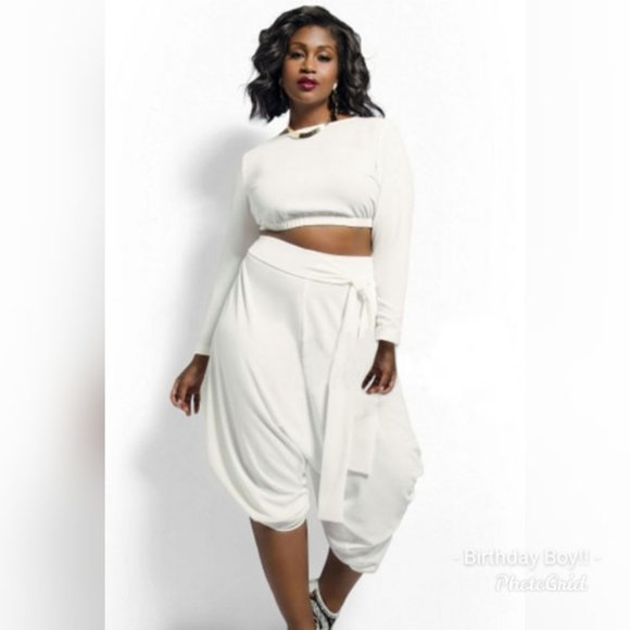 1982 by Ree L Pants - Cropped Convertible Set - Plus Size